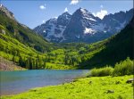 Maroon bells is a short drive away